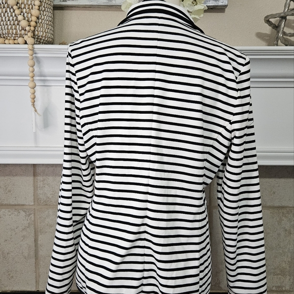 Women's Investments Striped Blazer Size 14 - Picture 2 of 6